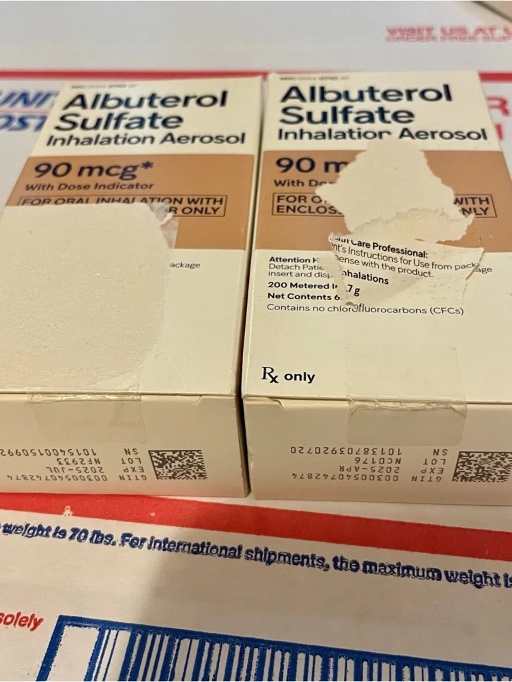2x 200 metered unused inhaler - Picture 1 of 2
